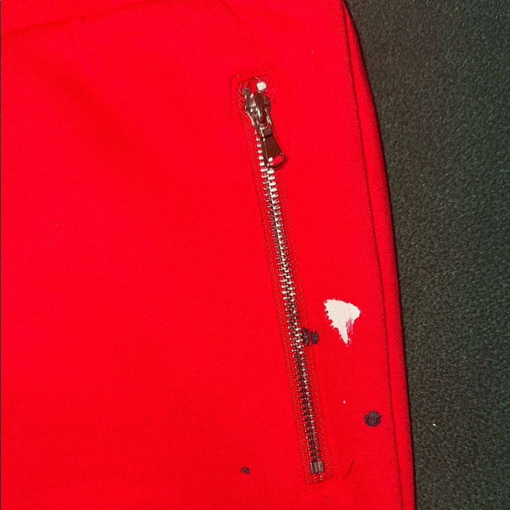 Red Rockstar Dist. Track Pants - Picture 3 of 6